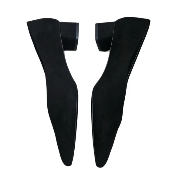 Everlane Woman’s Dressy Black Suede Pump Size 10 - Picture 2 of 6